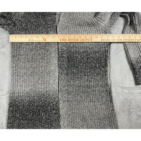 GAP Womens Small Gray Ombre Long Sleeve Thigh-Length Open Cardigan Lagenlook - Picture 4 of 12